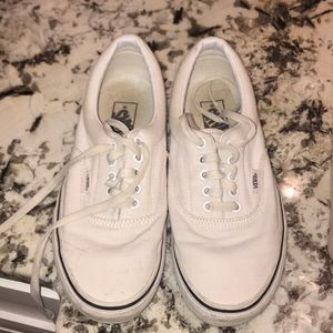 White Vans Men’s Size 7 Women’s 8.5